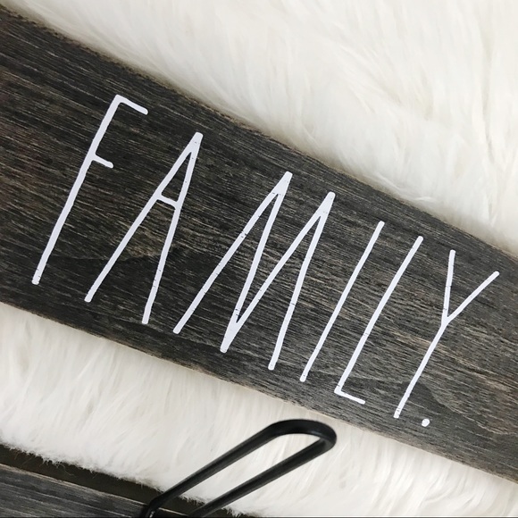 Rae Dunn FAMILY Coat Hooks Entryway - Picture 2 of 8